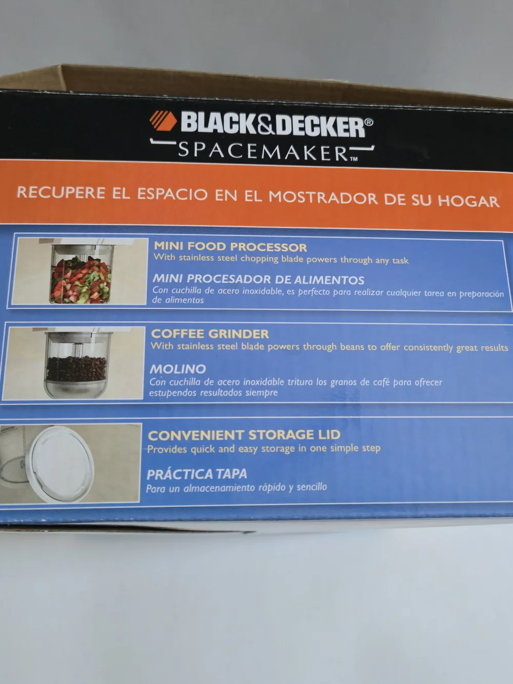 Black & Decker Spacemaker Under Cabinet Coffee Grinder New Open Box White